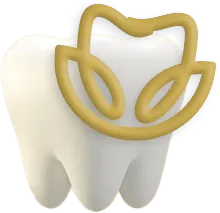 Tooth with crown