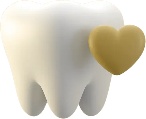 Tooth with heart