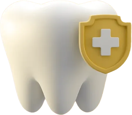 Tooth with shield